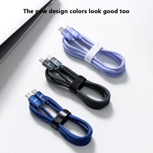 120W USB C til Type C-kabel til IPhone 15 Pro Max 13 Oneplus PO Blue-1m