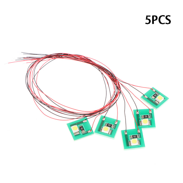 5PCS Pre Wired SMD 3528 Led Lamp Light Set 12V ~ 18V För modell