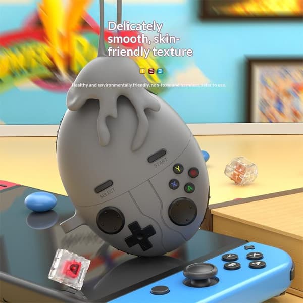 Fodral för Huawei FreeBuds 6 Shank 3D Gamepad Spelfodral Skydd Light gray