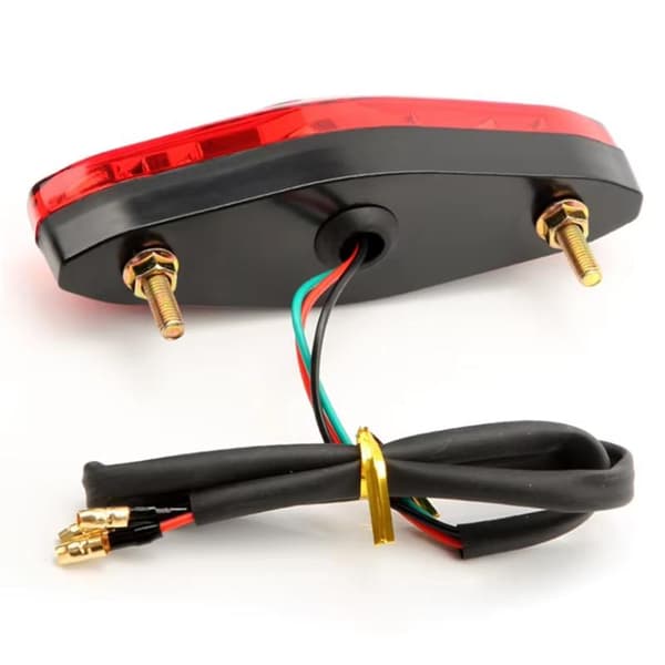 1 st 12V motorcykelbroms stopp bakljus registreringsskylt bak T A2