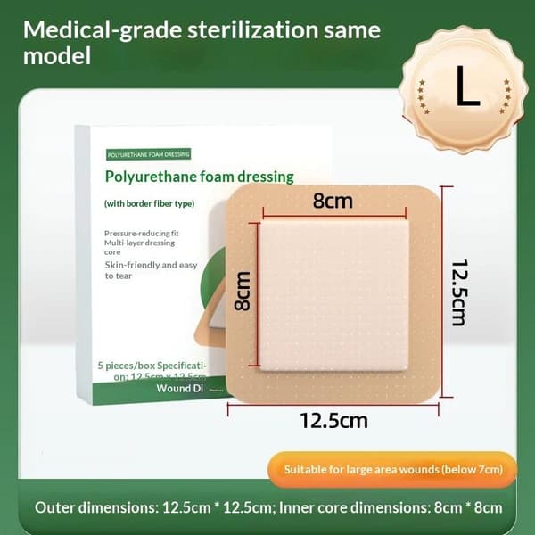 1 stk. selvklæbende forbinding sårforbinding steril liggesårheling P 125mm