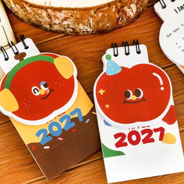 2027 Skrivebordskalender Mini Bærbar Reisekalender Perfekt For H A4