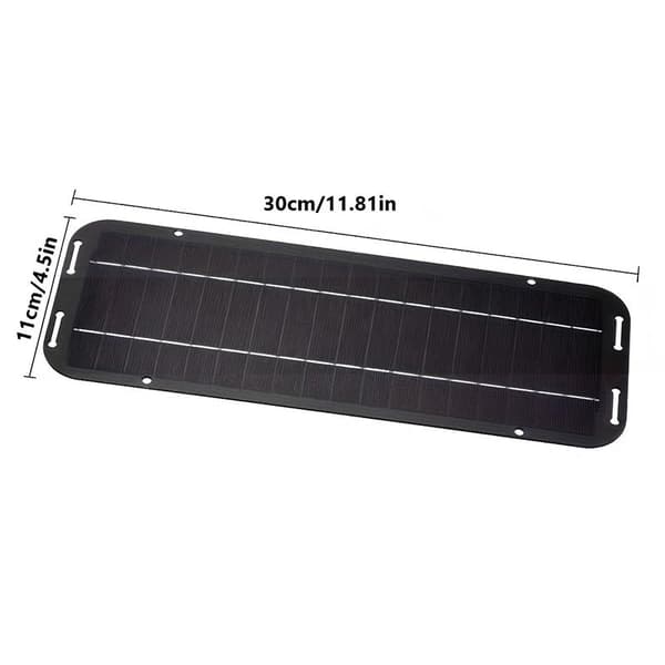 1 sæt 40W solpanel 6W 6V batteriopladerkit med klips og U 6W6V