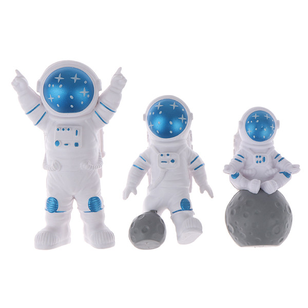 3 stk Universe Rocket Astronaut Tillykke med fødselsdagen brevdekoration Blue
