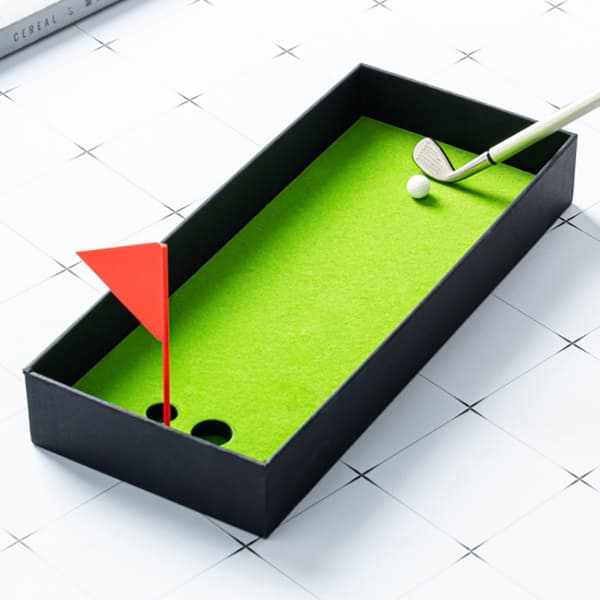 Luksus Golf Gave Kulepennsett Desktop Mini Golf Grønn Met