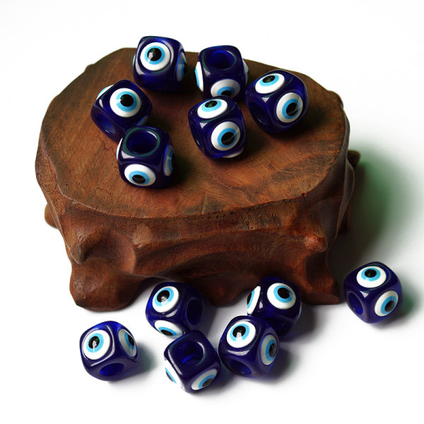 Høj kvalitet Blue Square Resin Eyes Charms DIY smykker Decorati