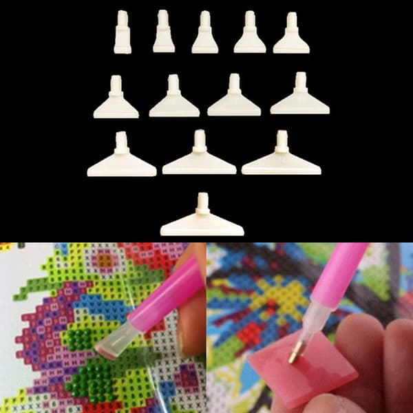 5D Diamond Painting Erstatning Point Drill Penner Tips Hoder DIY 6
