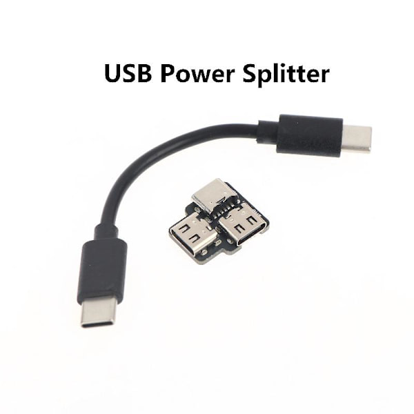 Typ-C-gränssnitt Strömsplitter Lämplig för USB 1 till 2-modul A1