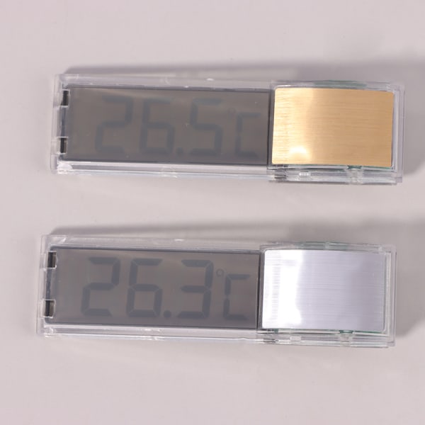 Akvarium termometer Elektronisk LCD Digital fisketank fisketank Silver