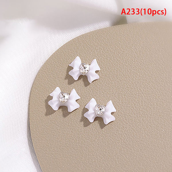 Nail Supplies Nail Charms 10stk Dragon Heart Bow Nail Charms Re A233