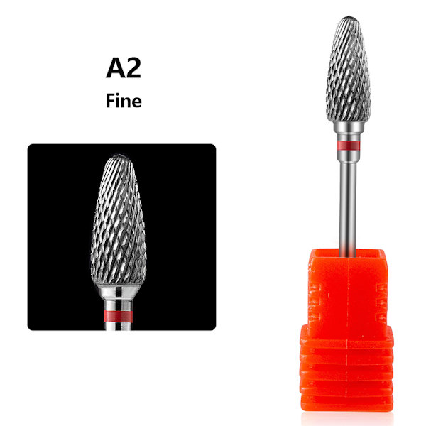 Hårdmetal wolfram neglebor manicure boremaskine til fræsning ter A2