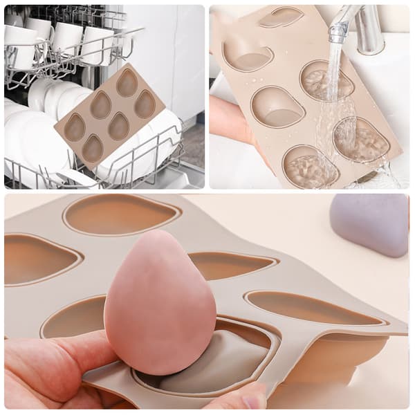 Mango silikonform 6/12 hulrom Mousse kake bakeform White 12