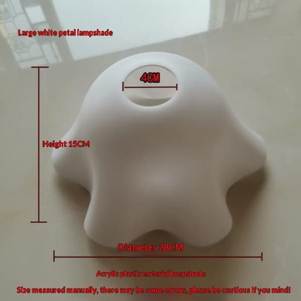 1 stk E27 plastblomst lampeskjerm hengende lampe tilbehør bord A3