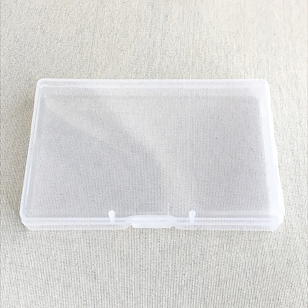 Transparent plastförvaringslåda Organizer Stickers Box Desktop Clear