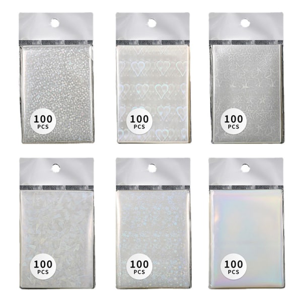 100 st Transparent Kpop Card Sleeves Star Card Cover A3