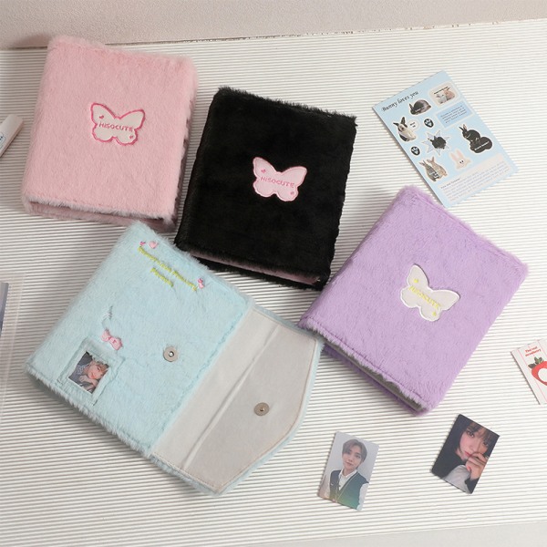 A5 Plys Binder Fotokort Holder Kawaii Photo Album Idol Photoc Purple