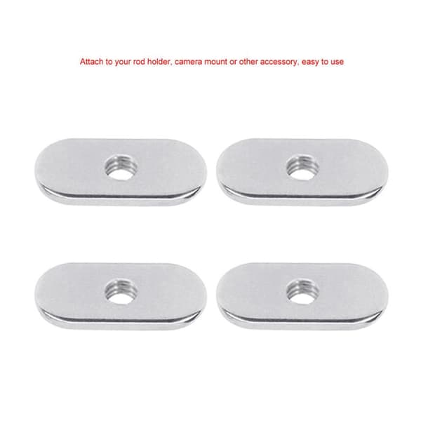 4 stk M5/M6 rustfritt stål kajakk kano skyvemutter sidemontering M6 4pcs