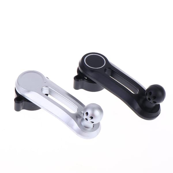 17 mm rund forlengelsesarm roterende stang for bilens luftventil Silver