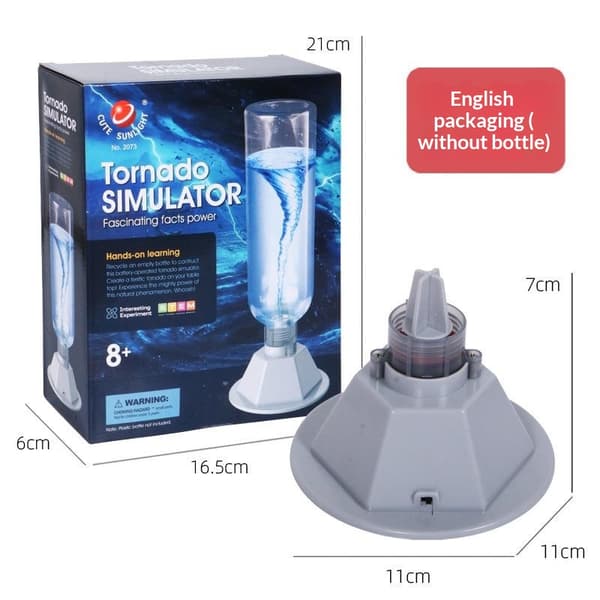 1 sæt Twister Maker Kit Vind Vand Simulator Legetøj Videnskab Håndværk