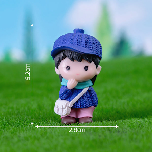 Mini Pojke Flicka Modell Figurer Hantverk Lovers Figurer Par Mini A4