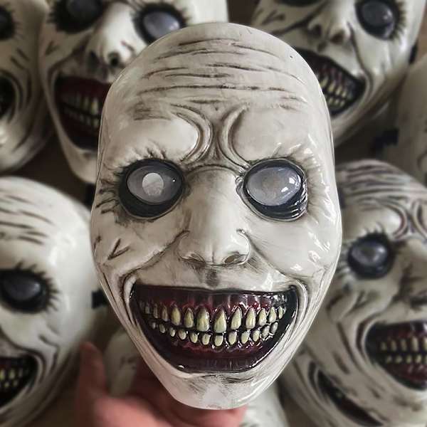 Skrekk Eksorsisten Smilende ansikt Demon Mask Cosplay Evil Creepy