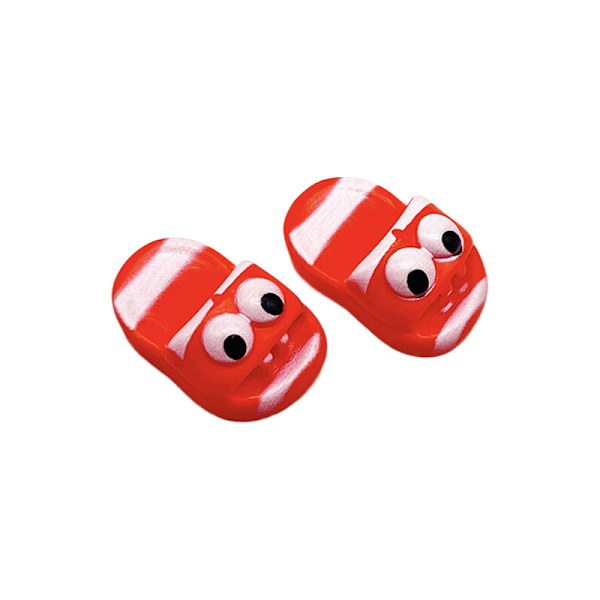 1 pari Kawayi Dollhouse -minikokoiset tossut nukkekenkiin A Red