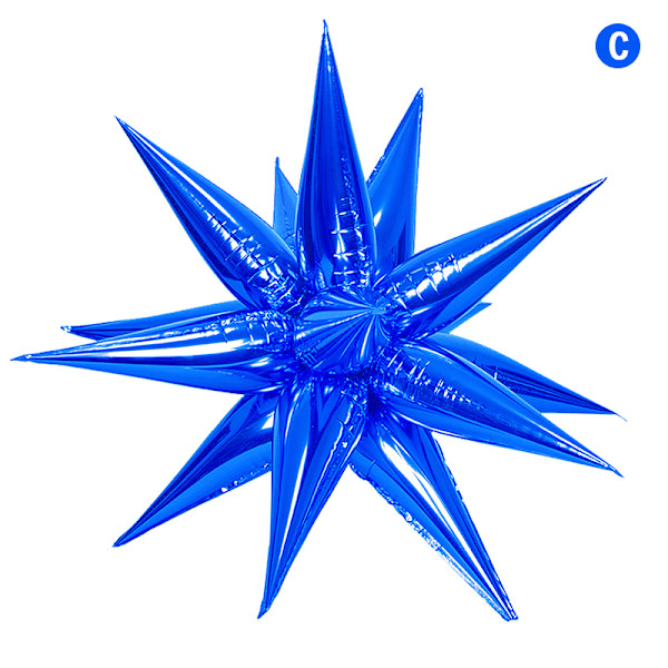 12 kpl Explosion Star Balloons Syntymäpäiväseremonia hääkoristeita C