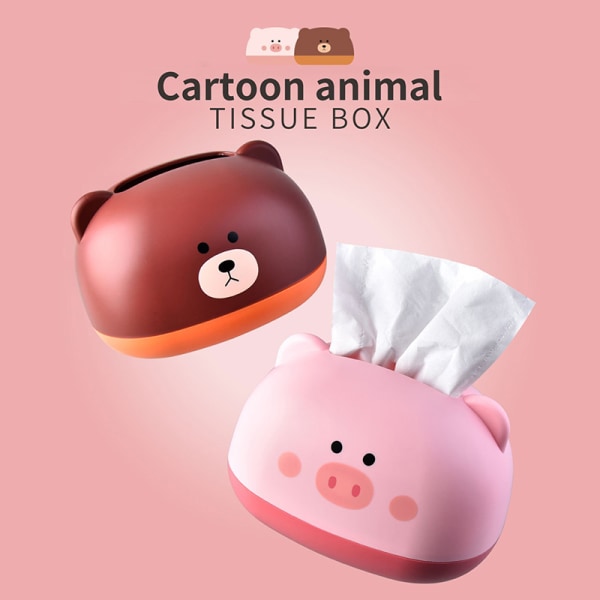 Card e Home Living Room Tissue Box Desktop Toiletpapir Opbevaring A