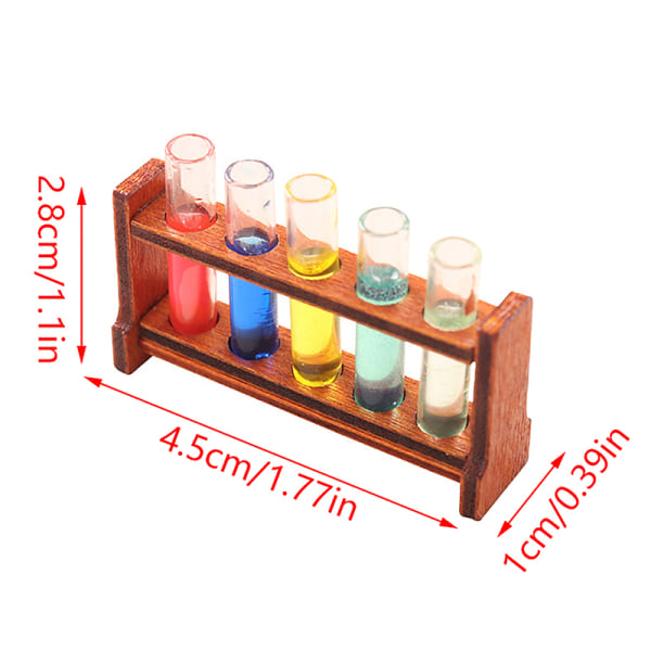 1Set 1:12 Dollhouse Miniatyr färgprovrör med Rack modell Labo