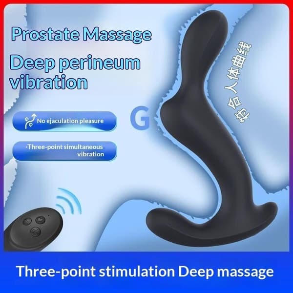 Prostatamassasje Fjernkontroll Vibrerende Analplugg Vibrator S