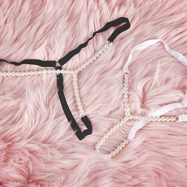 helmet hieronta naisten pikkuhousut helmi g-string bikinit micro White ...