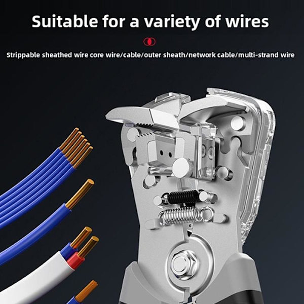 Multifunksjonell automatisk avisoleringstang Elektriker Kabel Red