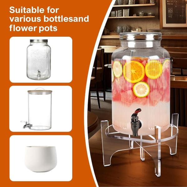 Akryldisplayställ för burkdispenser Vatten Juice Dryck Klar S