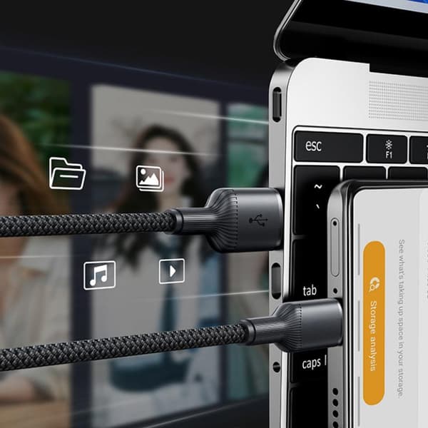 USB-C-kaapeli, nopea lataus Android-puhelimen lataukseen A4