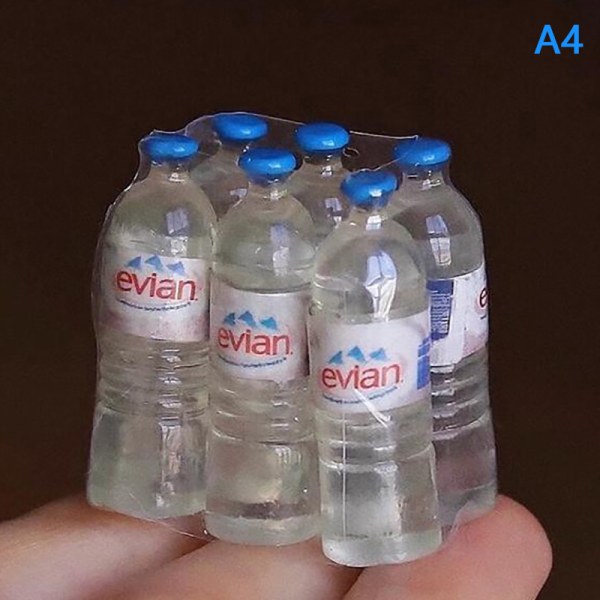 12 Resin Mini Simulation Mineraalivesipullon malli Nukkelelut H A4