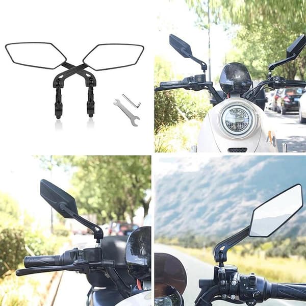 Cykelbackspegel Reflektor Roterbar Styrspegel Klar A2