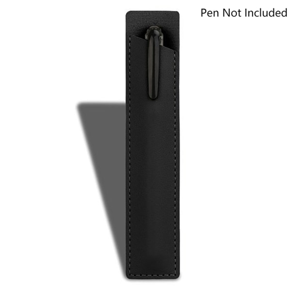 Bærbart simpelt ensfarvet PU-læder pennetui Ridsebestandigt A2