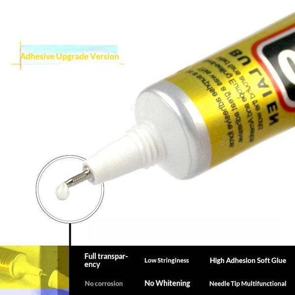 1/5 stk 15/50 ml E8000 multifunktionel flydende lim super stærk klæbemiddel 15ML 1PCS