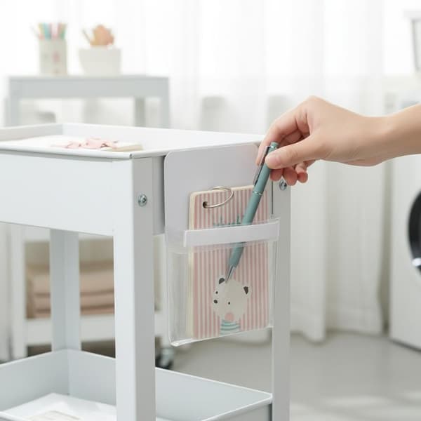 Kylskåpsmagnet Organizer Transparent Förvaringspåse Kraftig St