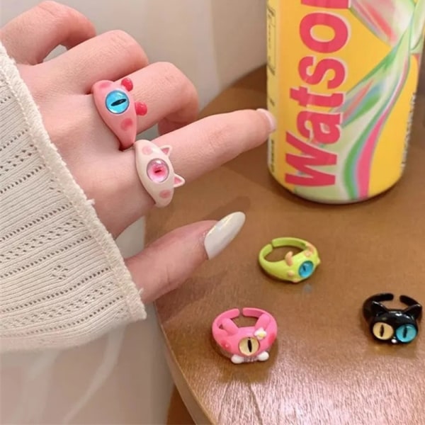 n Populär e Style Djurring Mode Personlighet Charm Finger 8