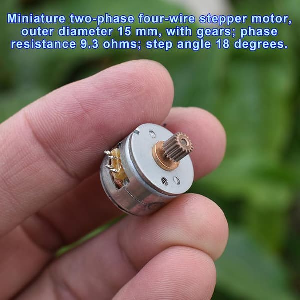 1/3 stk DC5V Mini 15mm diameter 2-fase 4-leder Stepper Stepping 1pc