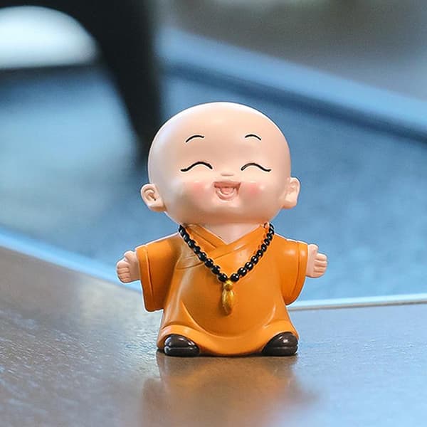 Mini Buddha-statue Små buddhistiske munker Buddhisme-figur Ze A2