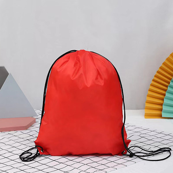 210D polyester vattentät hopfällbar ryggsäck med paketfickor Red