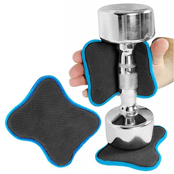 1 Par Gummi Grip Pads För Tyngdlyftning Gym Workout Handskar El yellow