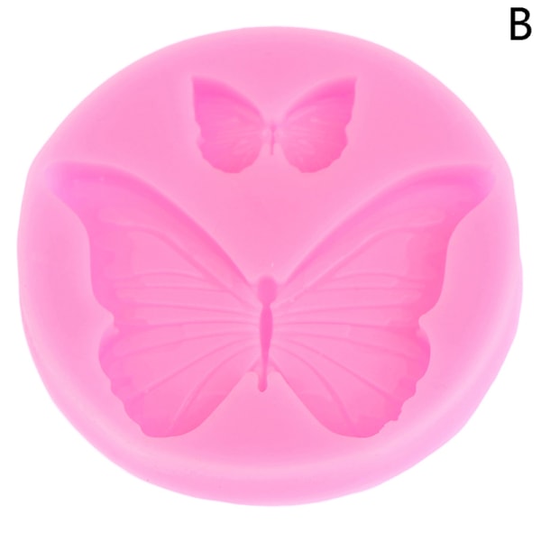 1kpl Butterfly silikonimuotti Mini Butterfly Cake Molds Tee itse Mold B