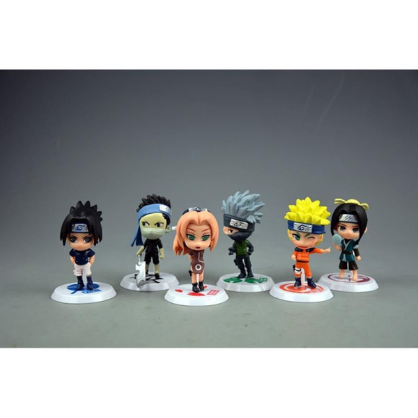 6kpl/ set Naruto Shippuden Anime Toimintafiguurit Malli PVC-patsas
