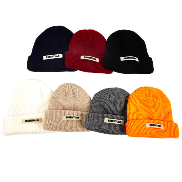 Strikkede Huer Kvinder Sort Beanie Tyk Hue Vinter Huer Beanies Black