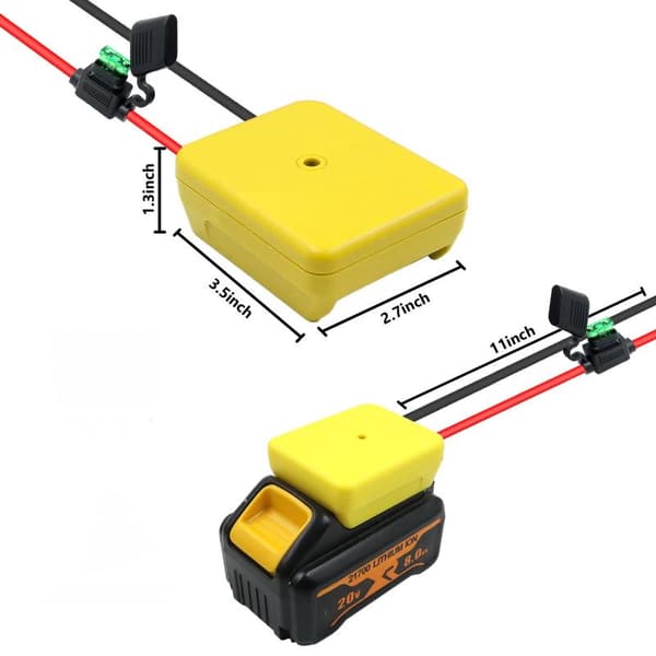 1 kpl Power Wheels -adapteri 14,4V-18V litiumakulle DCB206