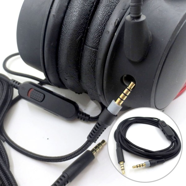 Audiokabelbyte Headset AUX-sladd med volymkontroll