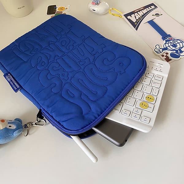 Broderimönster e proof Laptop Sleeve Case 11 13 14 tum Blue 11 inches